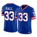 New York Giants #33 Hassan Hall Royal 2023 F.U.S.E. Throwback Limited Stitched Jersey