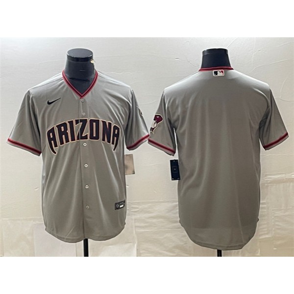 Arizona Diamondbacks Blank Gray Cool Base Stitched Jersey