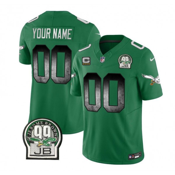 Philadelphia Eagles Custom Green 2023 F.U.S.E. Throwback Vapor Untouchable Limited Stitched Jersey