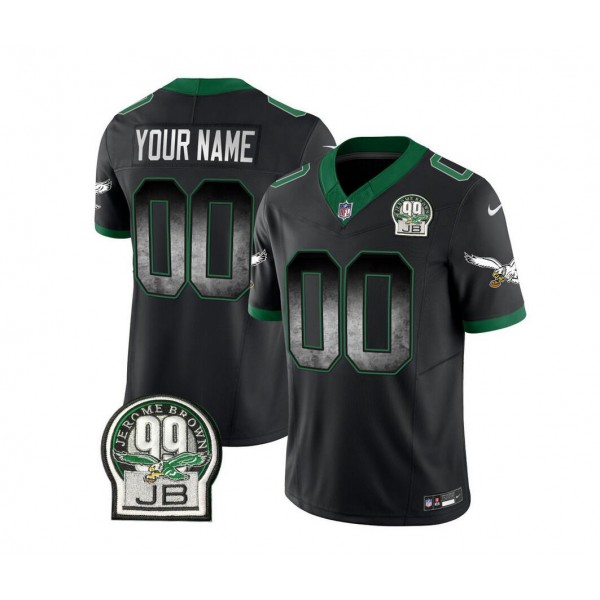 Philadelphia Eagles Active Palyer Custom Black 2023 F.U.S.E. Throwback Vapor Untouchable Limited Stitched Jersey