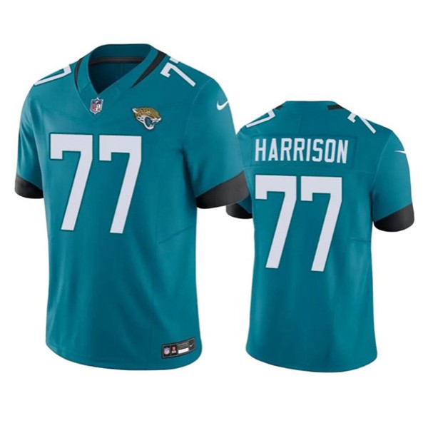 Jacksonville Jaguars #77 Anton Harrison Teal 2023 F.U.S.E. Vapor Untouchable Limited Stitched Jersey