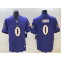 Baltimore Ravens #0 Roquan Smith Purple Vapor Untouchable Limited Stitched Jersey