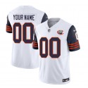 Chicago Bears Custom 2023 F.U.S.E. White Navy Throwback Limited Stitched Jersey