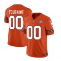Chicago Bears Custom 2023 F.U.S.E. Orange Throwback Limited Stitched Jersey