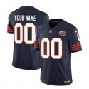 Chicago Bears Custom 2023 F.U.S.E. Navy Throwback Limited Stitched Jersey