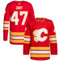 Calgary Flames #47 Connor Zary Red Stitched Jersey