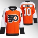 Philadelphia Flyers #10 Bobby Brink 2023-24 Orange Stitched Jersey