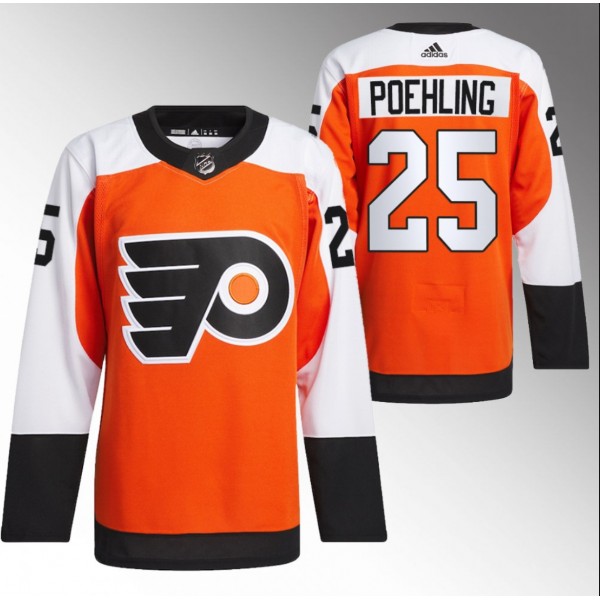 Philadelphia Flyers #25 Ryan Poehling 2023-24 Orange Stitched Jersey