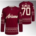 Arizona Coyotes #70 Karel Vejmelka Garnet Alternate Pro Jersey