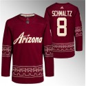 Arizona Coyotes #8 Nick Schmaltz Garnet Alternate Pro Jersey