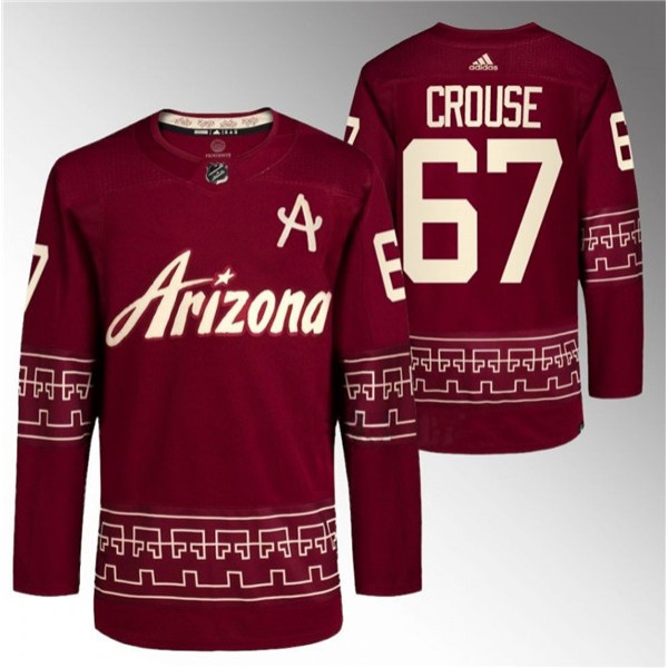 Arizona Coyotes #67 Lawson Crouse Garnet Alternate Pro Jersey