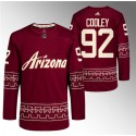Arizona Coyotes #92 Logan Cooley Garnet Alternate Pro Jersey