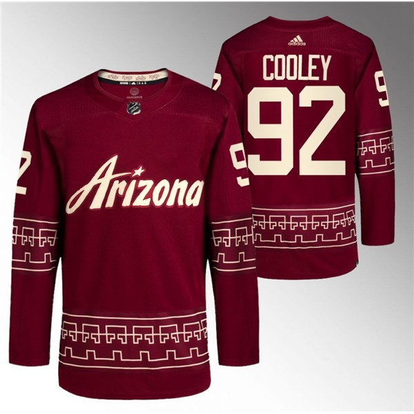 Arizona Coyotes #92 Logan Cooley Garnet Alternate Pro Jersey