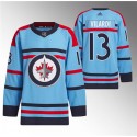 Winnipeg Jets #13 Gabriel Vilardi Light Blue Anniversary Primegreen Stitched Jersey