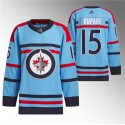 Winnipeg Jets #15 Rasmus Kupari Light Blue Anniversary Primegreen Stitched Jersey