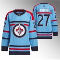 Winnipeg Jets #27 Nikolaj Ehlers Light Blue Anniversary Primegreen Stitched Jersey