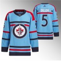 Winnipeg Jets #5 Brenden Dillon Light Blue Anniversary Primegreen Stitched Jersey