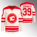 Calgary Flames #39 Matt Coronato 2023 Cream Classic Primegreen Stitched Jersey