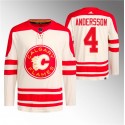 Calgary Flames #4 Rasmus Andersson 2023 Cream Classic Primegreen Stitched Jersey