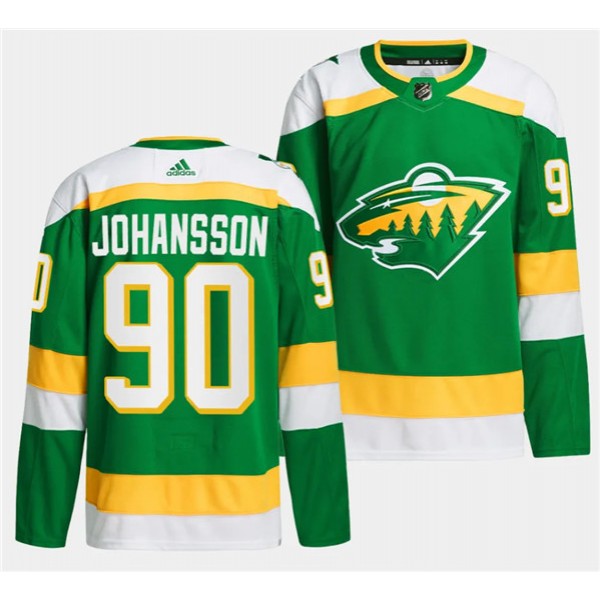 Minnesota Wild #90 Marcus Johansson Green 2023-24 Stitched Jersey