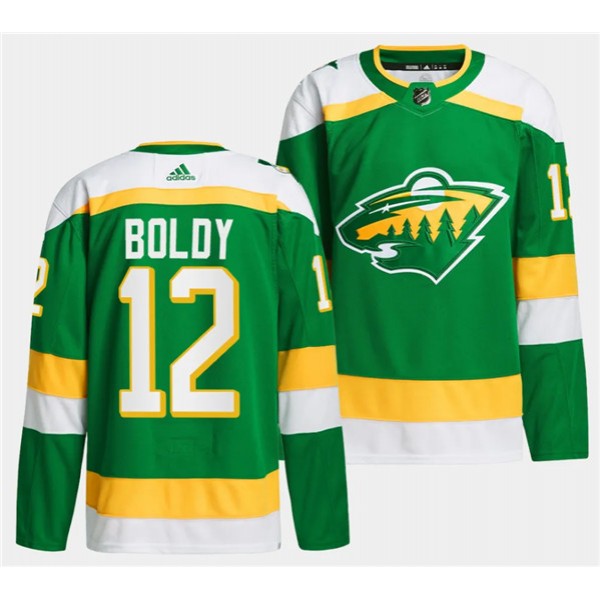 Minnesota Wild #12 Matthew Boldy Green 2023-24 Stitched Jersey