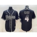 Las Vegas Raiders #4 Derek Carr Black Gold With Patch Cool Base Stitched Jersey