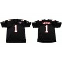 Atlanta Falcons #1 Jeff George Black 1994 Home Throwback Stitched Jersey
