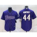 Baltimore Ravens #44 Marlon Humphrey Purple With Patch Cool Base Stitched Jersey