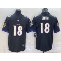 Baltimore Ravens #18 Roquan Smith Black Vapor Untouchable Limited Stitched Jersey