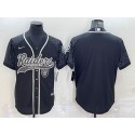 Las Vegas Raiders Blank Black Reflective With Patch Cool Base Stitched Jersey