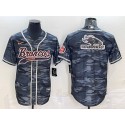 Denver Broncos Gray Camo Team Big Logo With Patch Cool Base Stitched Jersey