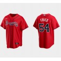 Atlanta Braves #54 Max Fried Red Cool Base Stitched Jersey