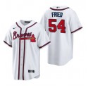 Atlanta Braves #54 Max Fried White Cool Base Stitched Jersey