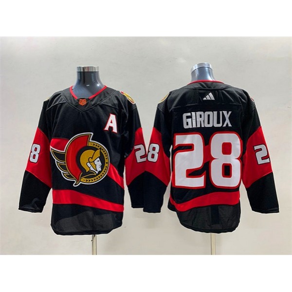 Ottawa Senators #28 Claude Giroux Black Stitched Jersey