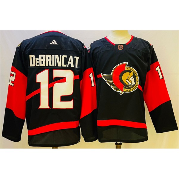 Ottawa Senators #12 Alex DeBrincat Black Stitched Jersey