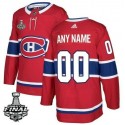 Montreal Canadiens Custom 2021 Red Stanley Cup Finals Stitched Jersey