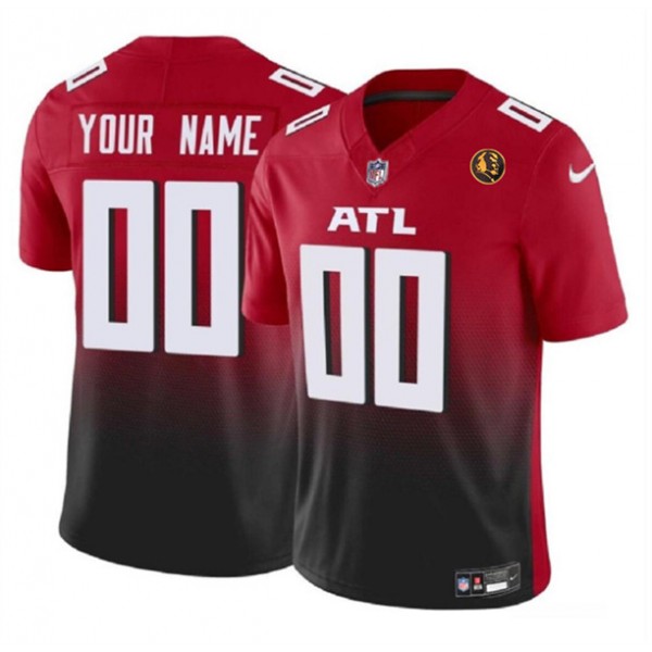 Atlanta Falcons Custom Red 2023 F.U.S.E. With John Madden Patch Vapor Limited Stitched Jersey