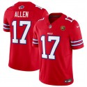 Buffalo Bills #17 Josh Allen Red 2023 F.U.S.E. With John Madden Patch Vapor Limited Stitched Jersey