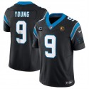 Carolina Panthers #9 Bryce Young Black 2023 F.U.S.E. With 1-Star C Patch And John Madden Patch Vapor Limited Stitched Jersey