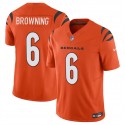 Cincinnati Bengals #6 Jake Browning Orange 2023 F.U.S.E. Vapor Untouchable Limited Stitched Jersey