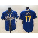 Los Angeles Rams #17 Puka Nacua Royal Cool Base Stitched Jersey