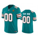 Miami Dolphins Custom Aqua 2023 F.U.S.E. Alternate With John Madden Patch Vapor Limited Stitched Jersey