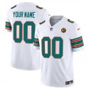 Miami Dolphins Custom White 2023 F.U.S.E. Alternate With John Madden Patch Vapor Limited Stitched Jersey