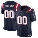 New England Patriots Custom Navy 2023 F.U.S.E. With John Madden Patch Vapor Limited Stitched Jersey