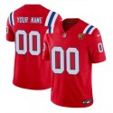New England Patriots Custom Red 2023 F.U.S.E. With John Madden Patch Vapor Limited Stitched Jersey