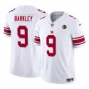New York Giants #9 Matt Barkley White 2023 F.U.S.E. With John Madden Patch Vapor Limited Stitched Jersey