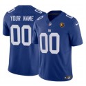 New York Giants Custom Blue 2023 F.U.S.E. With John Madden Patch Vapor Limited Stitched Jersey