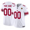 New York Giants Custom White 2023 F.U.S.E. With John Madden Patch Vapor Limited Stitched Jersey