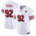 San Francisco 49ers #92 Chase Young New White 2023 F.U.S.E. With John Madden Patch Vapor Limited Stitched Jersey