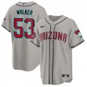 Arizona Diamondbacks #53 Christian Walker Gray 2024 Cool Base Stitched Jersey